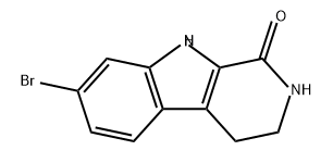 1H-Pyrido[3,4-b]indol-1-one, 7-bromo-2,3,4,9-tetrahydro- 结构式