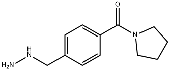 Methanone, [4-(hydrazinylmethyl)phenyl]-1-pyrrolidinyl- 结构式