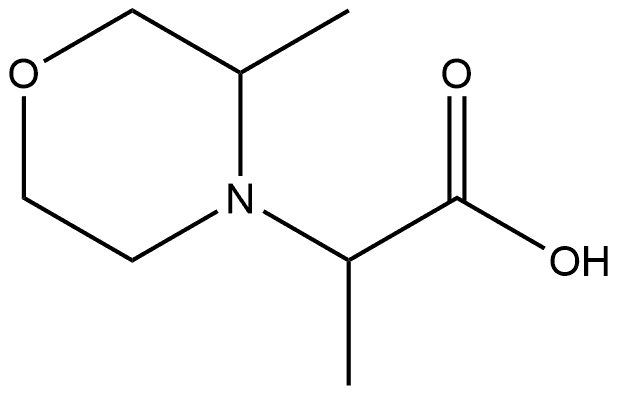 4-Morpholineaceticacid,α,3-dimethyl- 结构式