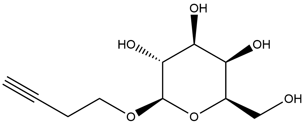 1-O-but-3-ynyl-β-D-galactopyranoside 结构式