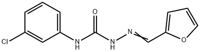 2-Furaldehyde, 4-(m-chlorophenyl)semicarbazone 结构式