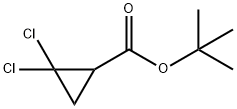 Cyclopropanecarboxylic acid, 2,2-dichloro-, 1,1-dimethylethyl ester 结构式