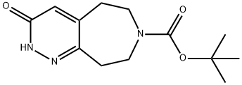 3-氧代-2,3,5,6,8,9-六氢-7H-哒嗪并[3,4-D]氮杂卓-7-羧酸叔丁酯 结构式
