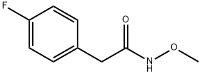 Benzeneacetamide, 4-fluoro-N-methoxy- 结构式