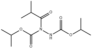 1,2-Hydrazinedicarboxylic acid, 1-(2-methyl-1-oxopropyl)-, 1,2-bis(1-methylethyl) ester 结构式