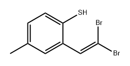 Benzenethiol, 2-(2,2-dibromoethenyl)-4-methyl- 结构式