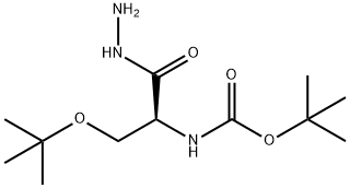 TERT-BUTYL (S)-(3-(TERT-BUTOXY)-1-HYDRAZINEYL-1-OXOPROPAN-2-YL)CARBAMATE 结构式