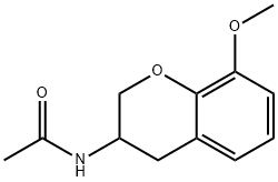 Acetamide, N-(3,4-dihydro-8-methoxy-2H-1-benzopyran-3-yl)- 结构式