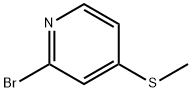 2-溴-4-甲巯基吡啶 结构式