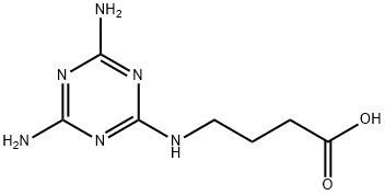 Butanoic acid, 4-?[(4,?6-?diamino-?1,?3,?5-?triazin-?2-?yl)?amino]?- 结构式
