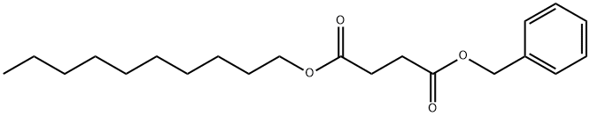 Butanedioic acid, 1-decyl 4-(phenylmethyl) ester 结构式