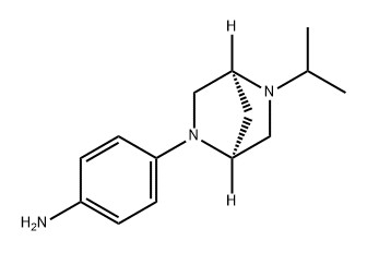 Benzenamine, 4-[(1S,4S)-5-(1-methylethyl)-2,5-diazabicyclo[2.2.1]hept-2-yl]- 结构式