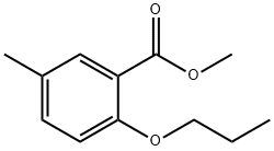 5-甲基-2-丙氧基苯甲酸甲酯 结构式