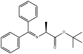 (S)-N-(二苯基亚甲基)丙氨酸叔丁酯 结构式