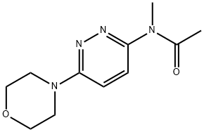 N-methyl-N-[6-(4-morpholinyl)-3-pyridazinyl]-Acetamide 结构式
