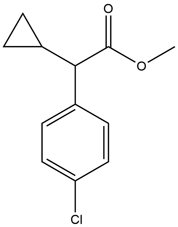 Benzeneacetic acid, 4-chloro-α-cyclopropyl-, methyl ester 结构式