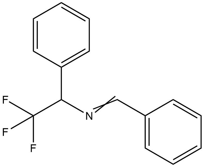 Benzenemethanamine, N-(phenylmethylene)-α-(trifluoromethyl)- 结构式