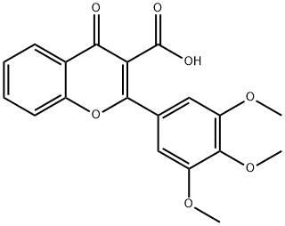 4-Oxo-2-(3,4,5-trimethoxyphenyl)-4H-chromene-3-carboxylic acid 结构式