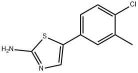 5-(4-Chloro-3-methylphenyl)thiazol-2-amine 结构式