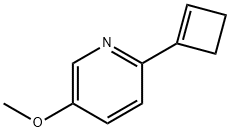 Pyridine, 2-(1-cyclobuten-1-yl)-5-methoxy- 结构式