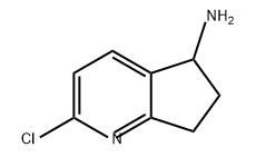 5H-Cyclopenta[b]pyridin-5-amine, 2-chloro-6,7-dihydro- 结构式