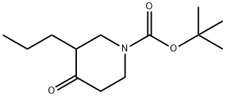 4-氧代-3-丙基哌啶-1-羧酸叔丁酯 结构式