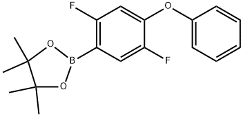 1,3,2-Dioxaborolane, 2-(2,5-difluoro-4-phenoxyphenyl)-4,4,5,5-tetramethyl- 结构式