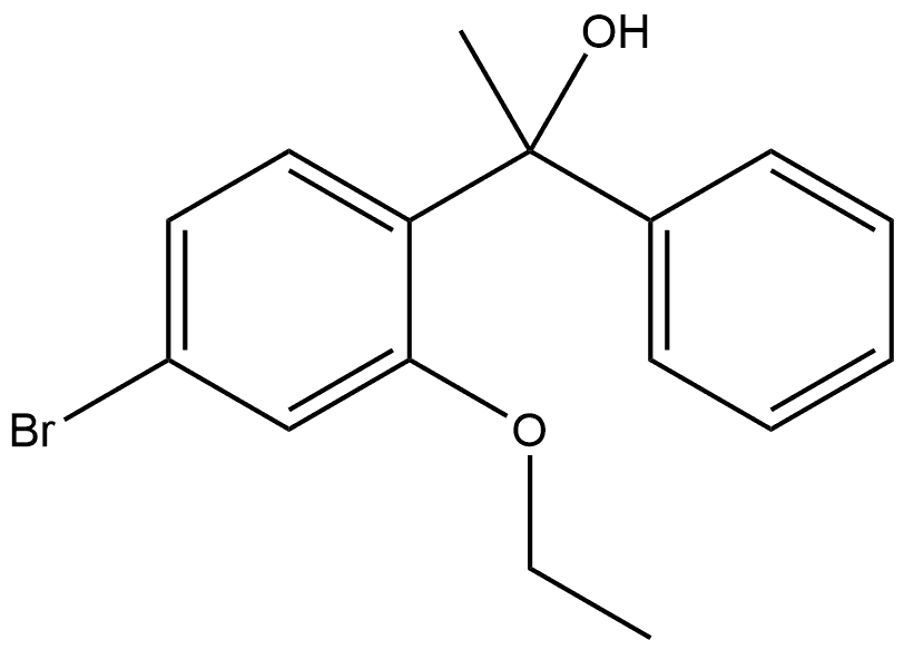 4-Bromo-2-ethoxy-α-methyl-α-phenylbenzenemethanol 结构式