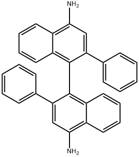 2,2'-Diphenyl-[1,1'-binaphthalene]-4,4'-diamine 结构式