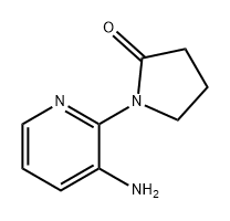 1-(3-氨基吡啶-2-基)吡咯烷-2-酮 结构式