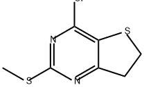 Thieno[3,2-d]pyrimidine, 4-chloro-6,7-dihydro-2-(methylthio)- 结构式