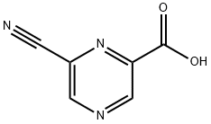 6-氰基吡嗪-2-羧酸 结构式