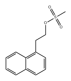 1-Naphthaleneethanol, 1-methanesulfonate 结构式