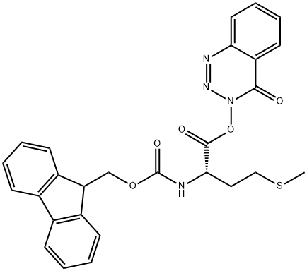 Fmoc-Met-ODhbt 结构式