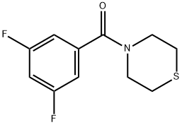 (3,5-Difluorophenyl)(thiomorpholino)methanone 结构式