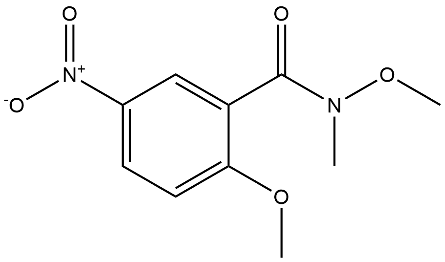 N,2-dimethoxy-N-methyl-5-nitrobenzamide 结构式