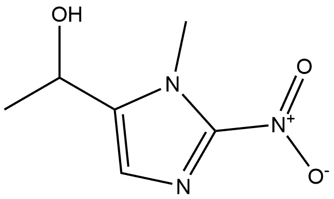 1-(1-甲基-2-硝基-1H-咪唑-5-基)乙烷-1-醇 结构式