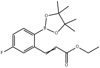 (E)-Ethyl 3-(5-fluoro-2-(4,4,5,5-tetramethyl-1,3,2-dioxaborolan-2-yl)phenyl)acrylate