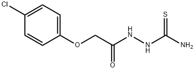 Acetic acid, 2-(4-chlorophenoxy)-, 2-(aminothioxomethyl)hydrazide 结构式
