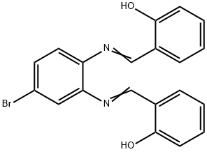 Phenol, 2,2'-[(4-bromo-1,2-phenylene)bis(nitrilomethylidyne)]bis- 结构式