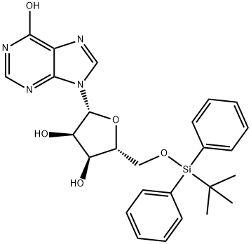 Inosine, 5'-O-[(1,1-dimethylethyl)diphenylsilyl]- 结构式