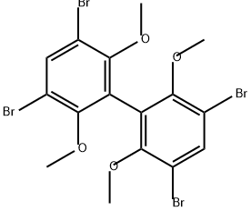 3,3',5,5'-四溴-2,2',6,6'-四甲氧基联苯 结构式