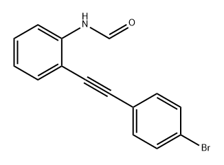 Formamide, N-[2-[2-(4-bromophenyl)ethynyl]phenyl]- 结构式