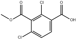 2,4-二氯-3-(甲氧羰基)苯甲酸 结构式