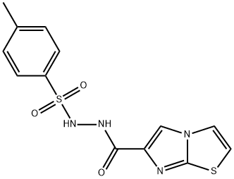 Imidazo[2,1-b]thiazole-6-carboxylic acid, 2-[(4-methylphenyl)sulfonyl]hydrazide 结构式