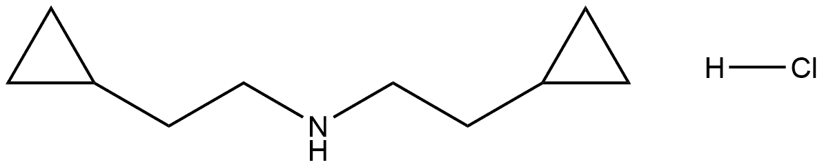 bis(2-cyclopropylethyl)amine hydrochloride 结构式