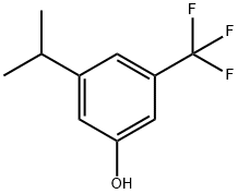 3-异丙基-5-(三氟甲基)苯酚 结构式