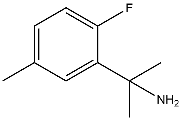 Benzenemethanamine, 2-fluoro-α,α,5-trimethyl- 结构式