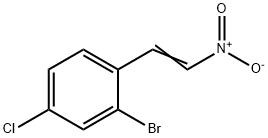 Benzene, 2-bromo-4-chloro-1-(2-nitroethenyl)- 结构式