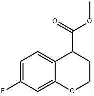 2H-1-Benzopyran-4-carboxylic acid, 7-fluoro-3,4-dihydro-, methyl ester 结构式